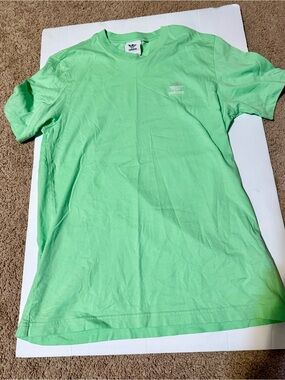 adidas Mint Green Trefoil Crew Tee